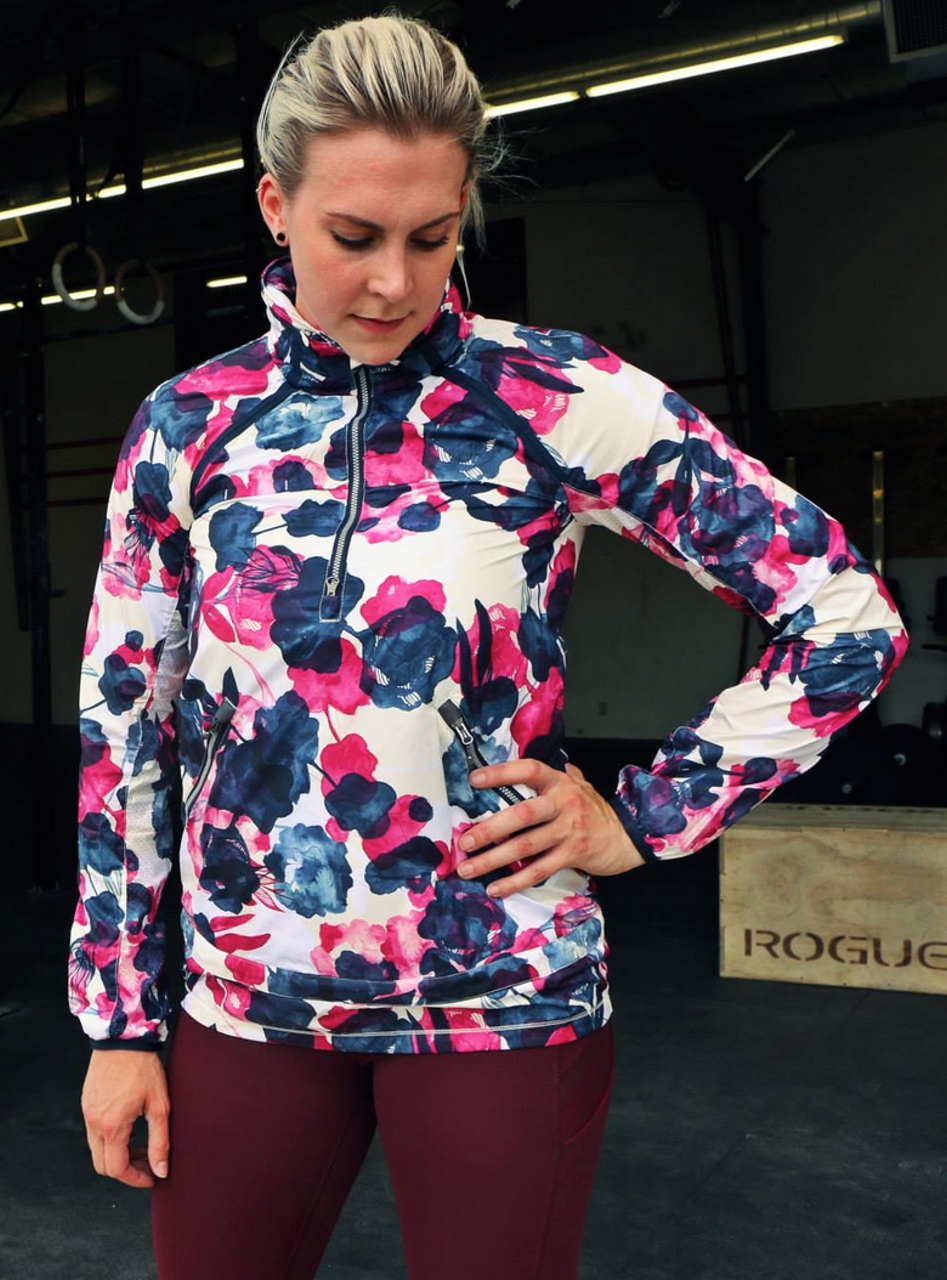 Lululemon Miss Misty Pullover - Inky Floral Ghost Inkwell Bumble Berry